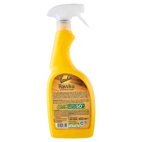 Emulsio Ravviva Detergente Legno Olio di Mandorla e Legno di Sandalo 600 ml